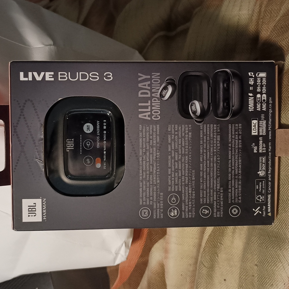 JBL LIVE BUDS 3, New - Picture 2 of 2